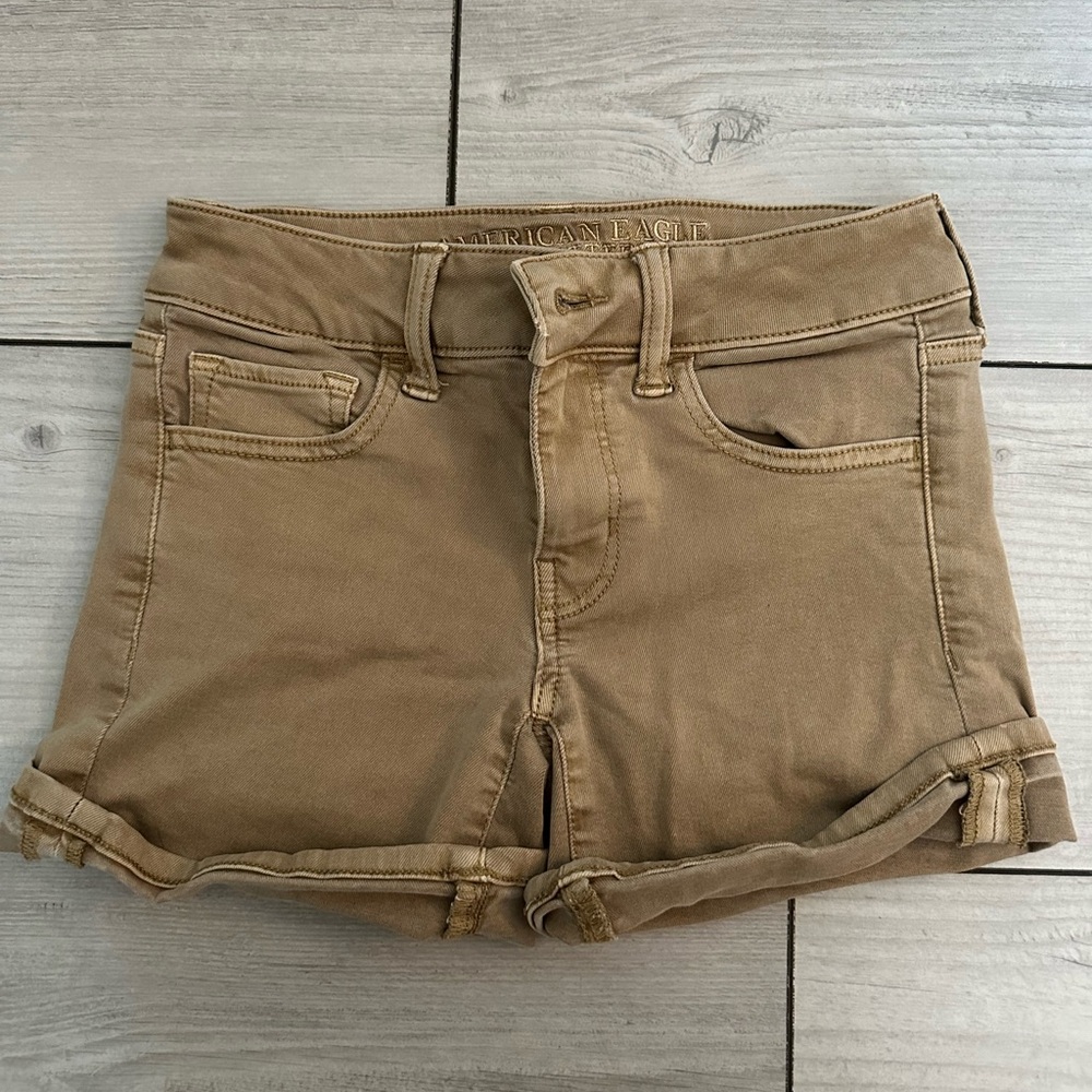 American Eagle super stretch midi shorts